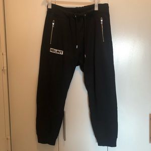 Helmut Lang sweatpants with zipper details